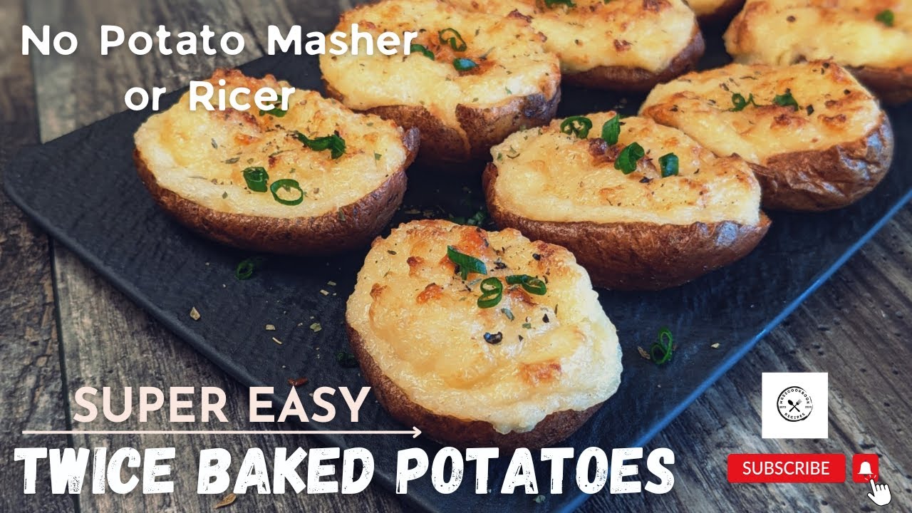 'Video thumbnail for SUPER EASY Twice Baked Potatoes Recipe - THE BEST SIDE DISH EVER'