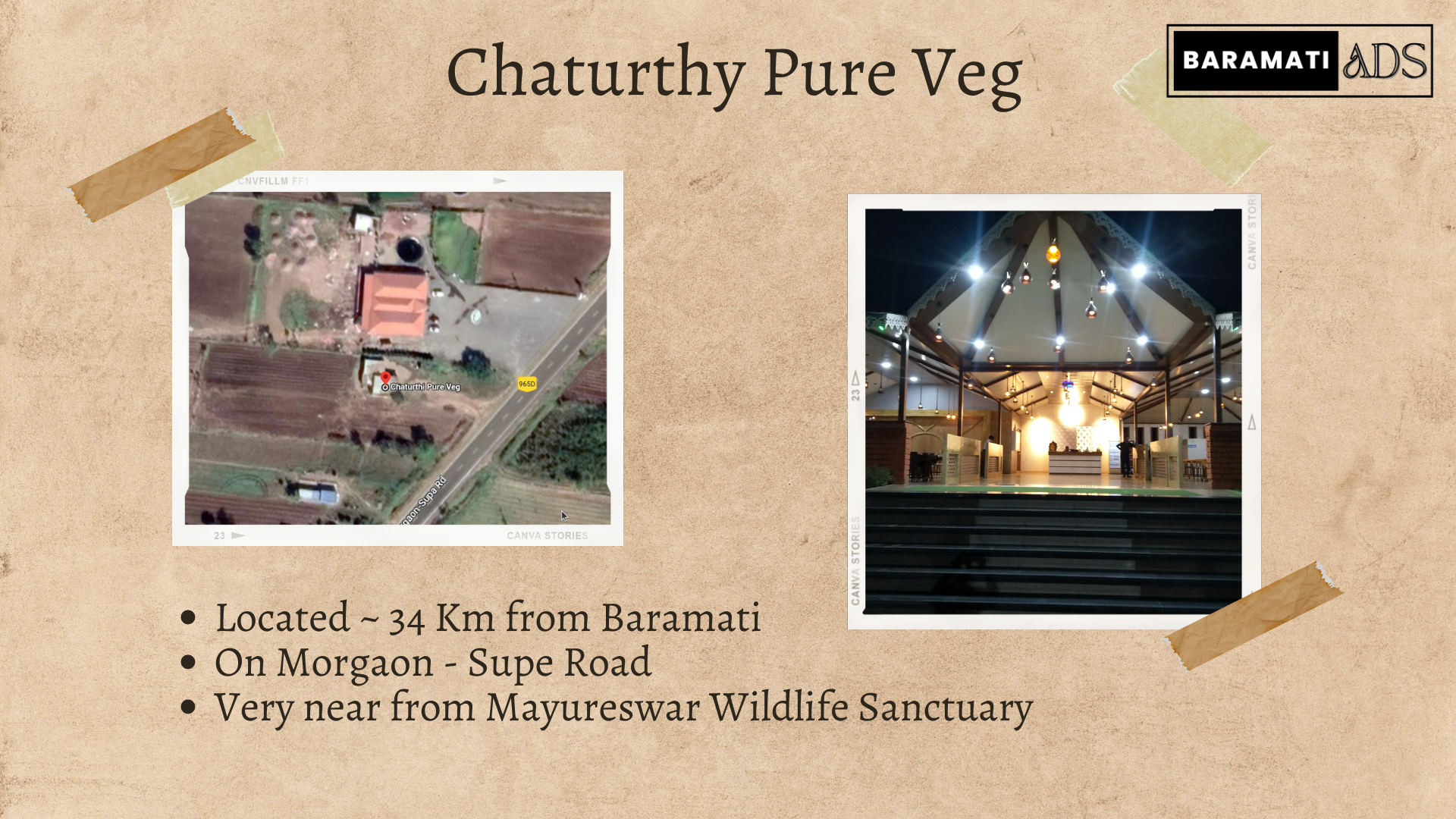 'Video thumbnail for Chaturthi Pure Veg, Hotel at Moregaon-Supe Road'