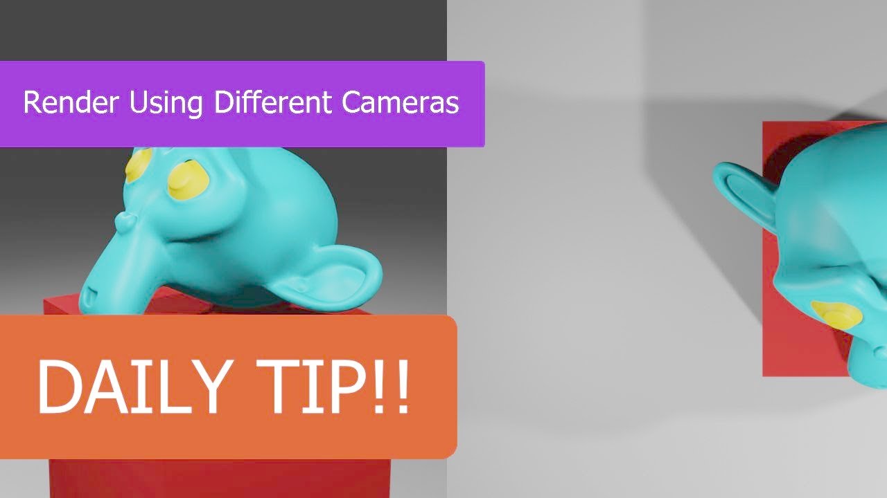 Video thumbnail for Daily Blender Tip - Rendering Using Different Cameras In Your Scene