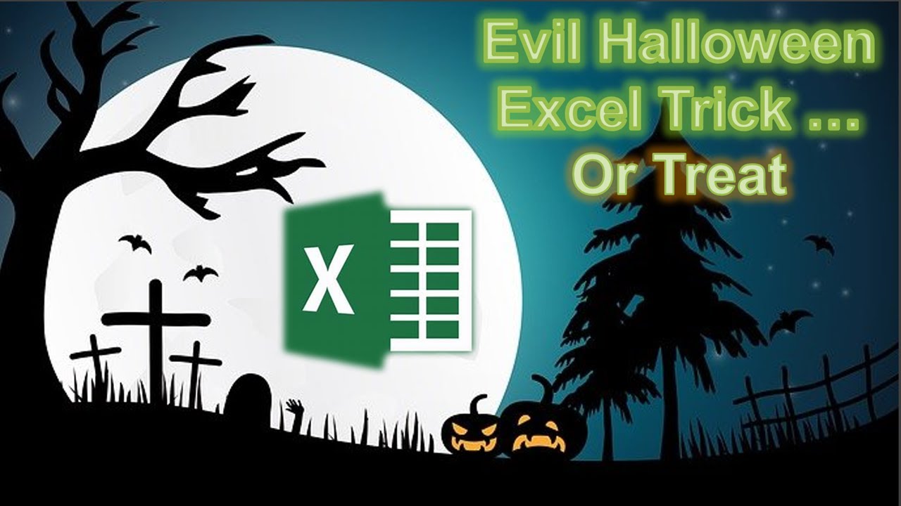 Video thumbnail for Evil Halloween Excel Tip.  Backwards Scrolling Worksheet