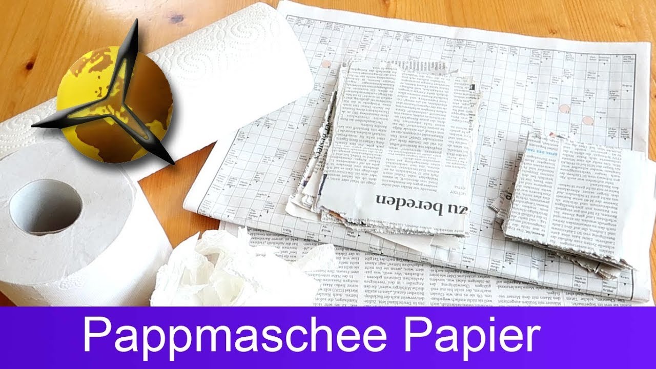 'Video thumbnail for Pappmaschee: Geeignetes Papier aussuchen vorbereiten'