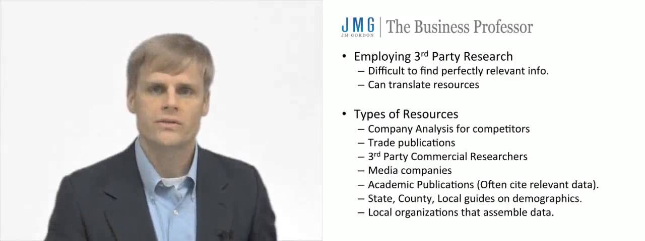 'Video thumbnail for Secondary Market Research Methods'