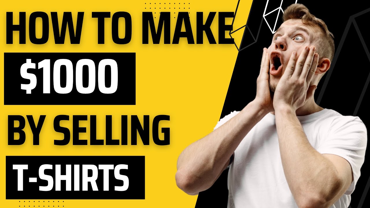 Video thumbnail for The Best Way to Make $1,000 Per Month by Selling T-shirts! 🤑🚀