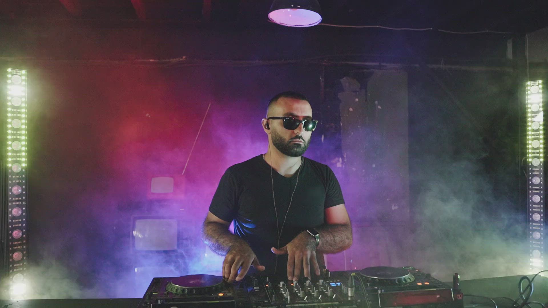 Video thumbnail for DJ Playing in Front of People with Sunglasses On