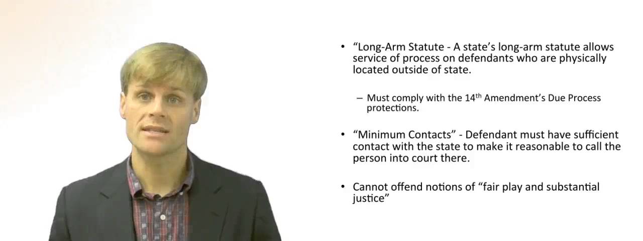 'Video thumbnail for State Long - Arm Statute'