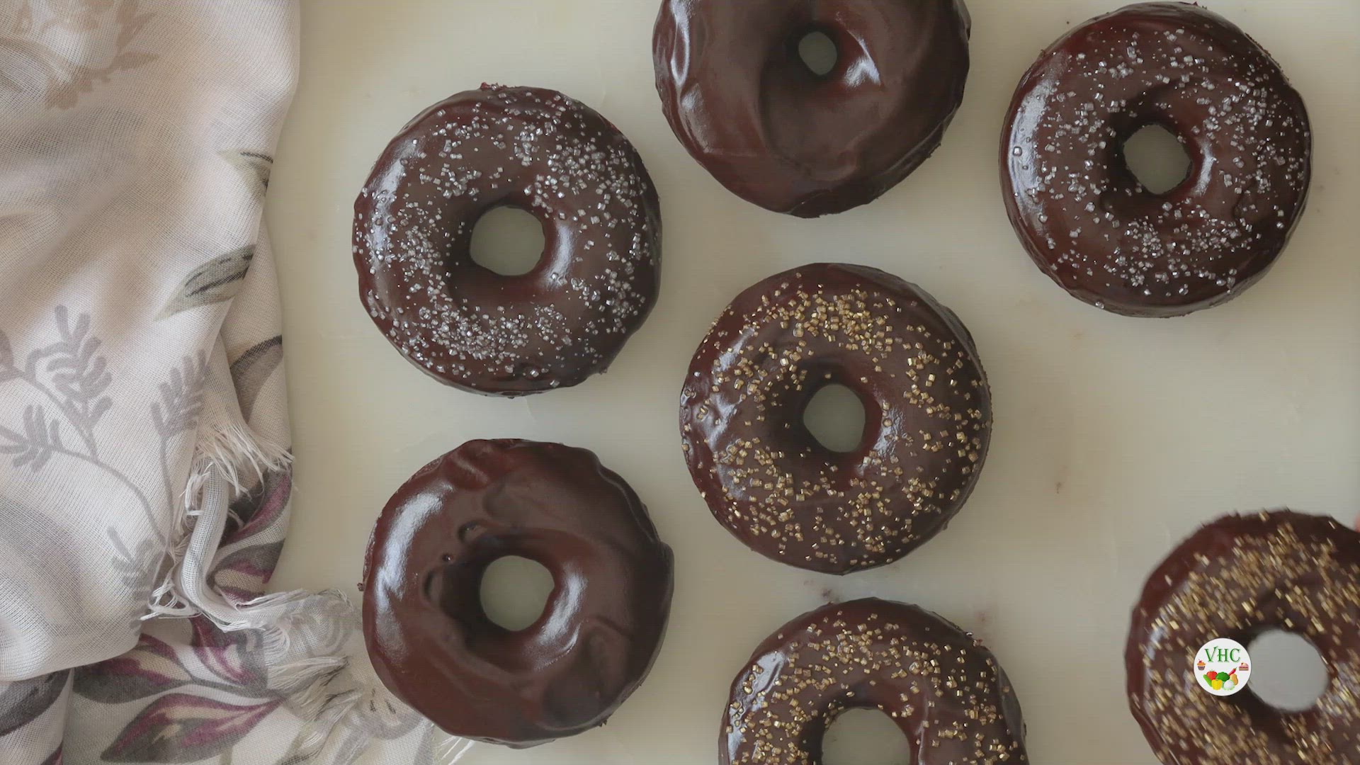 'Video thumbnail for Eggless Chocolate Donuts'