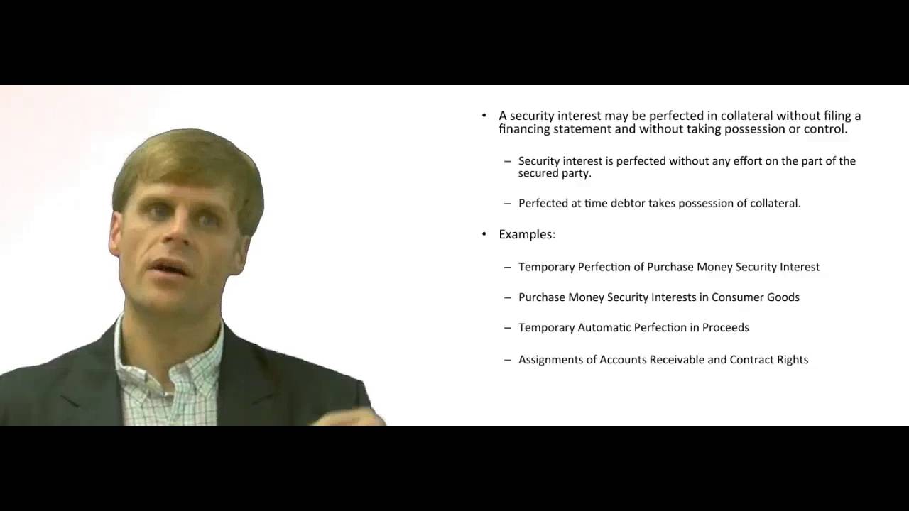'Video thumbnail for Automatic Perfection of a Security Interest in Goods'