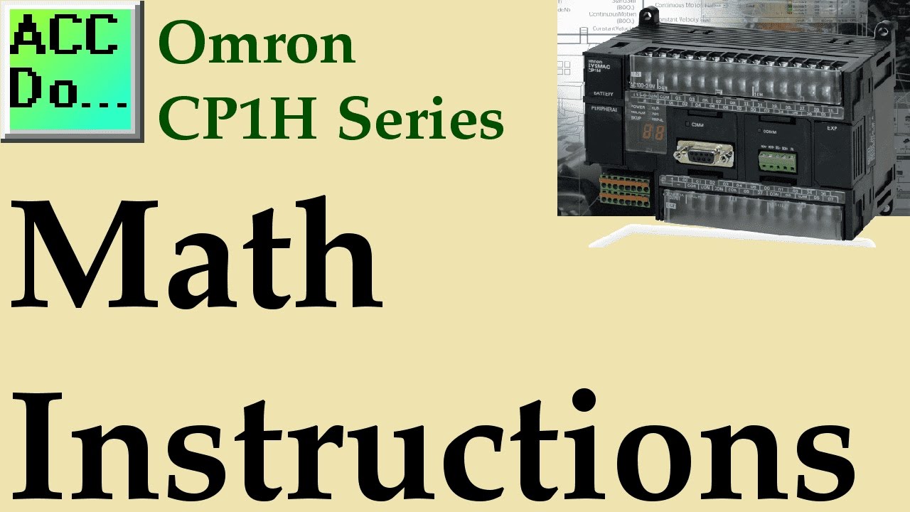 'Video thumbnail for Omron CP1H Math Instructions'