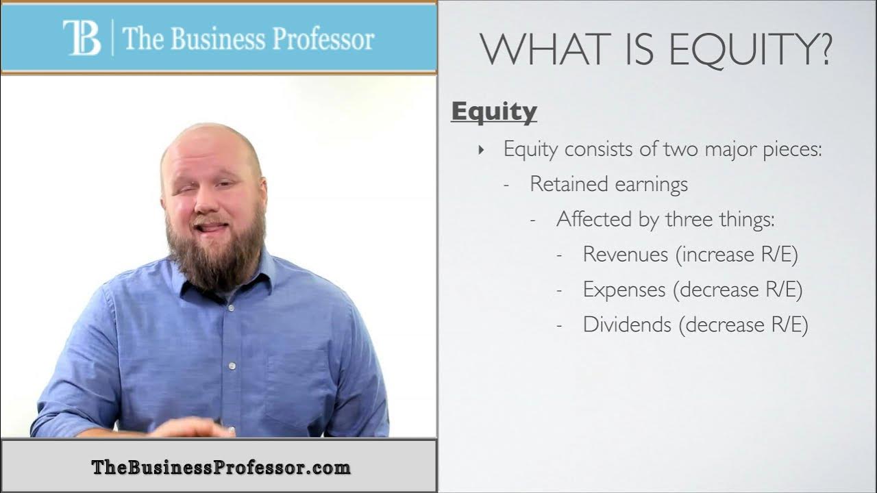 Video thumbnail for What is Equity? - Financial Accounting