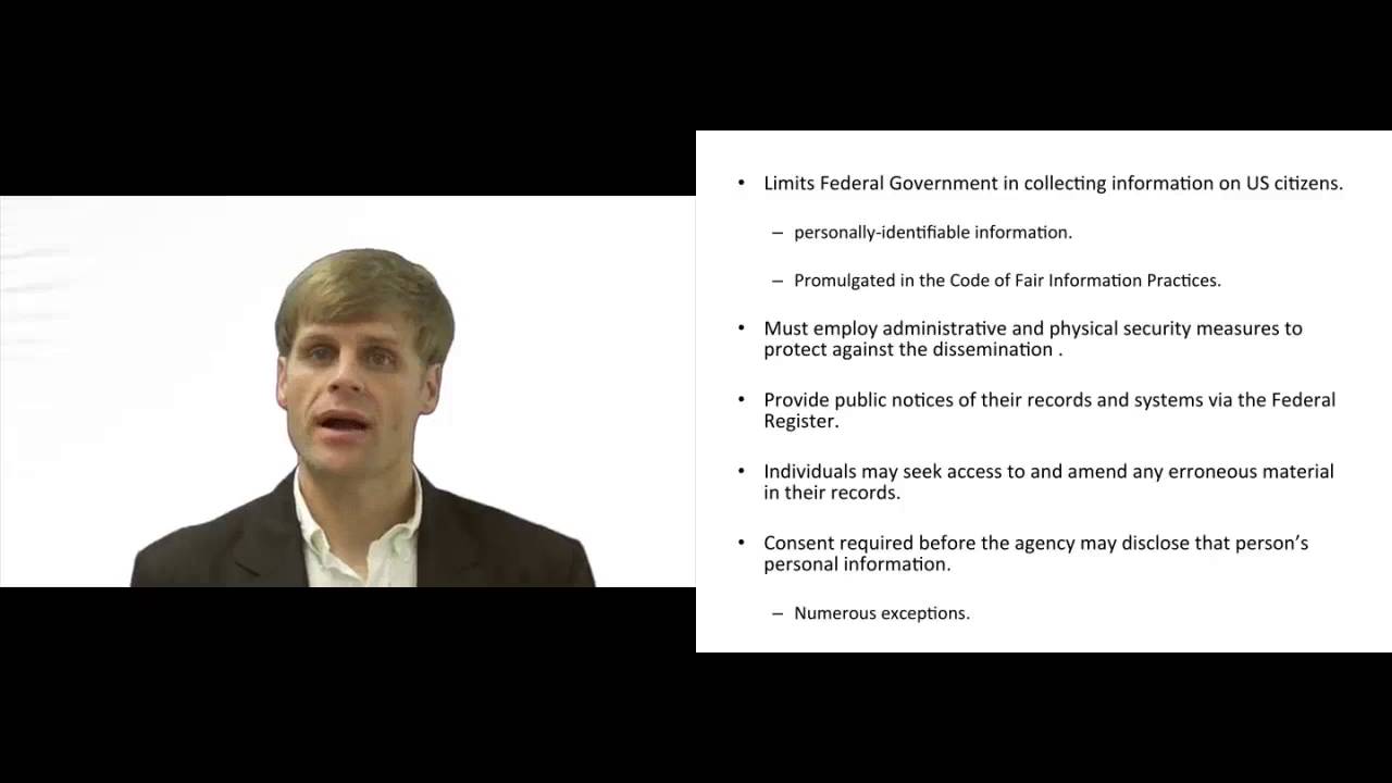 'Video thumbnail for Privacy Act of 1974'
