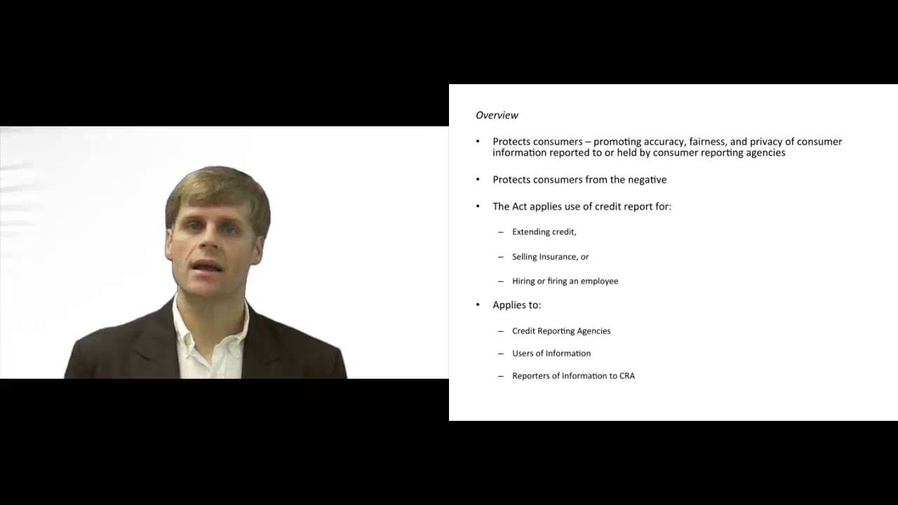 'Video thumbnail for Fair Credit Reporting Act'
