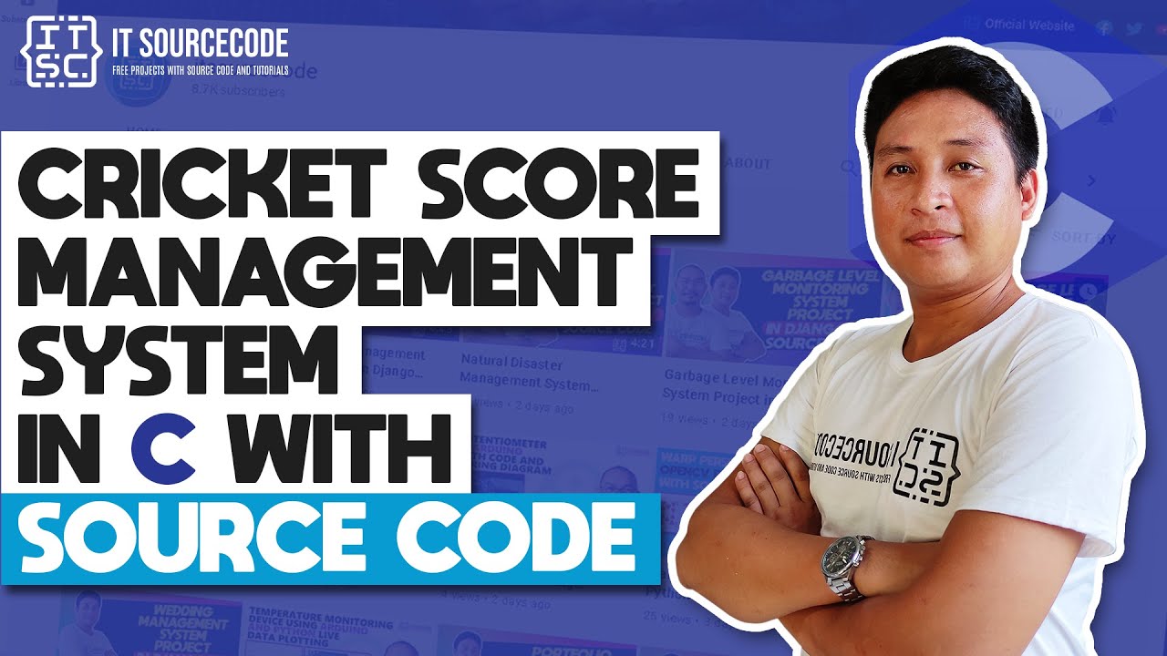 'Video thumbnail for Cricket Score Management System in C Language with Source Code | C Language Project with Source Code'