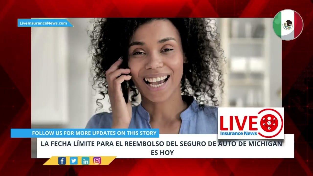 'Video thumbnail for Spanish Insurance News LA FECHA LÍMITE PARA EL REEMBOLSO DEL SEGURO DE AUTO DE MICHIGAN ES HOY'