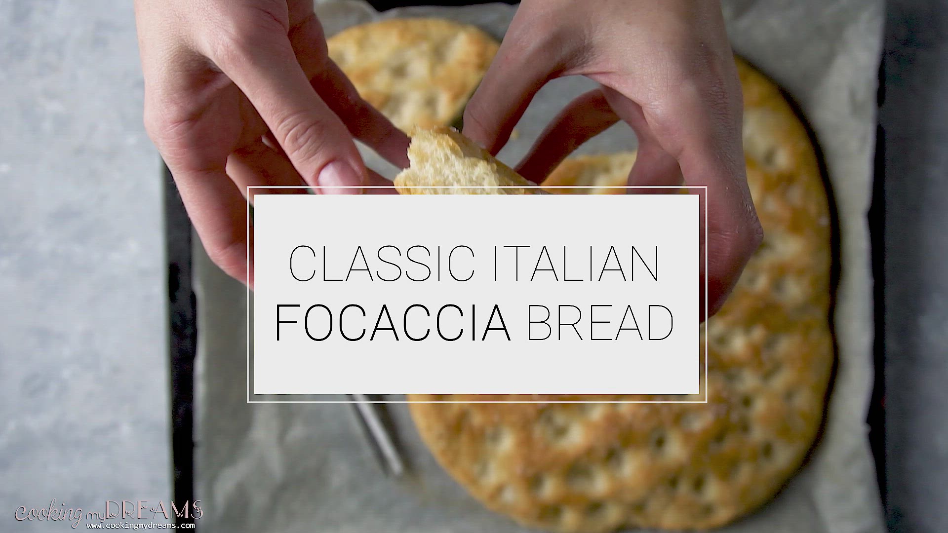 Video thumbnail for Classic Italian Focaccia Bread