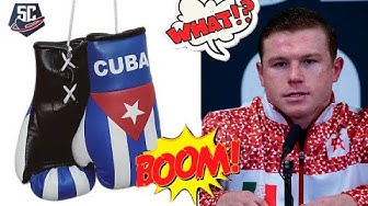 Video thumbnail for OTRA MENTIRA. Jefe del boxeo cubano HABLÓ de pelea de Canelo Álvarez con boxeador recién suspendido