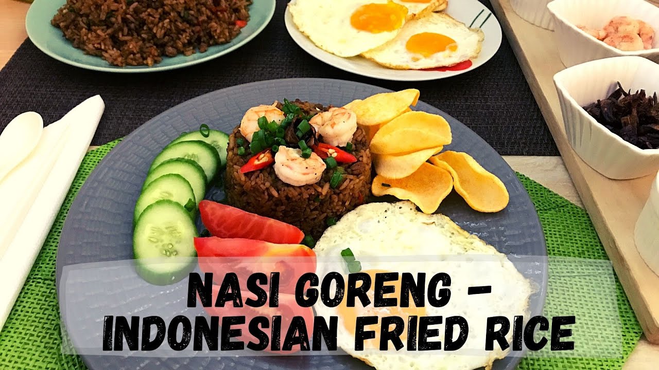 'Video thumbnail for Nasi Goreng - Indonesian Fried Rice Recipe | Happy Tummy Recipes'