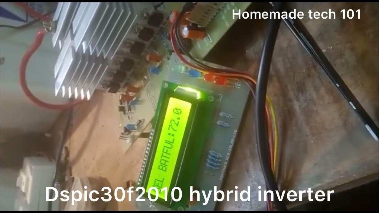 Video thumbnail for dspic30f2010 hybrid inverter circuit free (pure sine wave inverter ) {Updated}