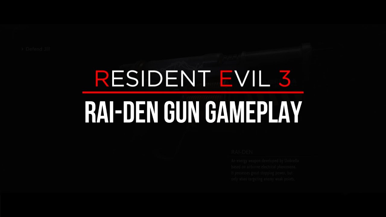 Video thumbnail for Resident Evil 3 Raiden Gun | Stats and How It Works (RAI-DEN)