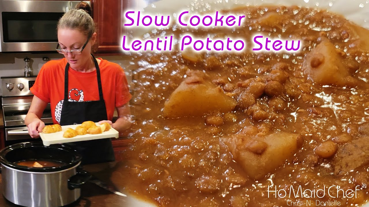 Video thumbnail for Slow Cooker Lentil Potato Stew | Dining In With Danielle