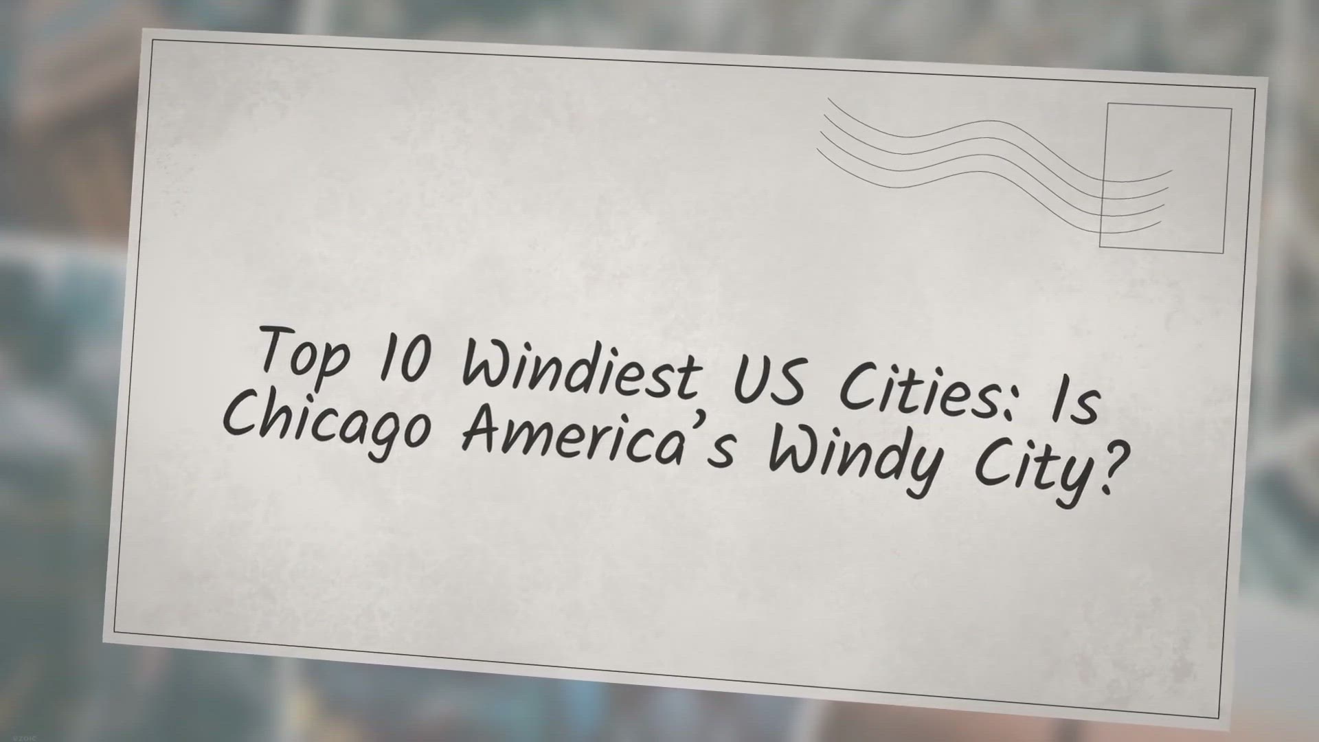 Video thumbnail for Top 10 Windiest US Cities: Is Chicago America's Windy City?