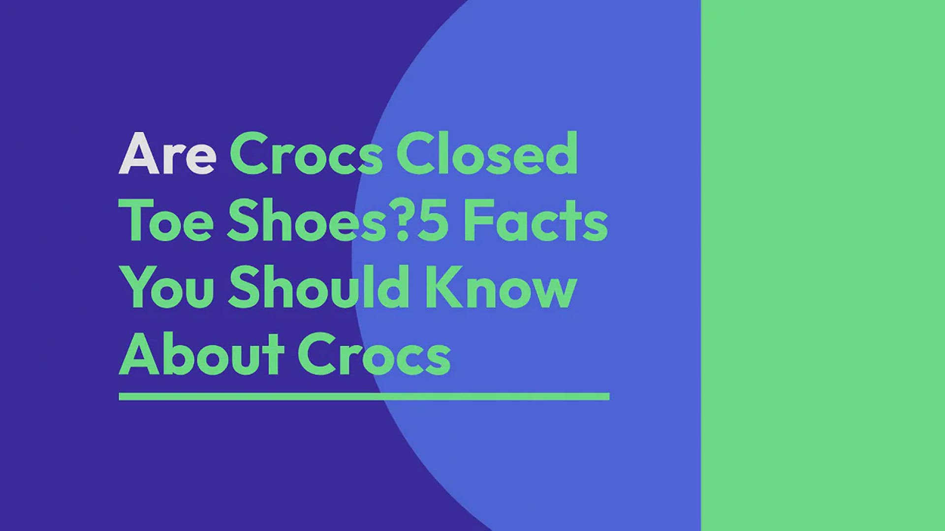 Video thumbnail for Are crocs closed toe shoes