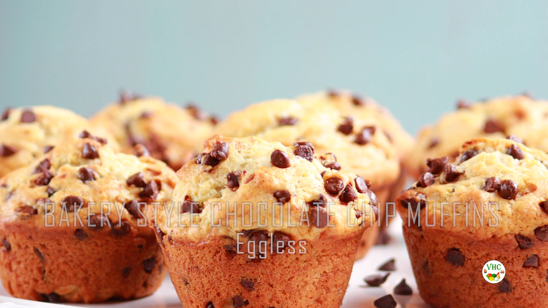 'Video thumbnail for Bakery-Style Chocolate Chip Muffins'