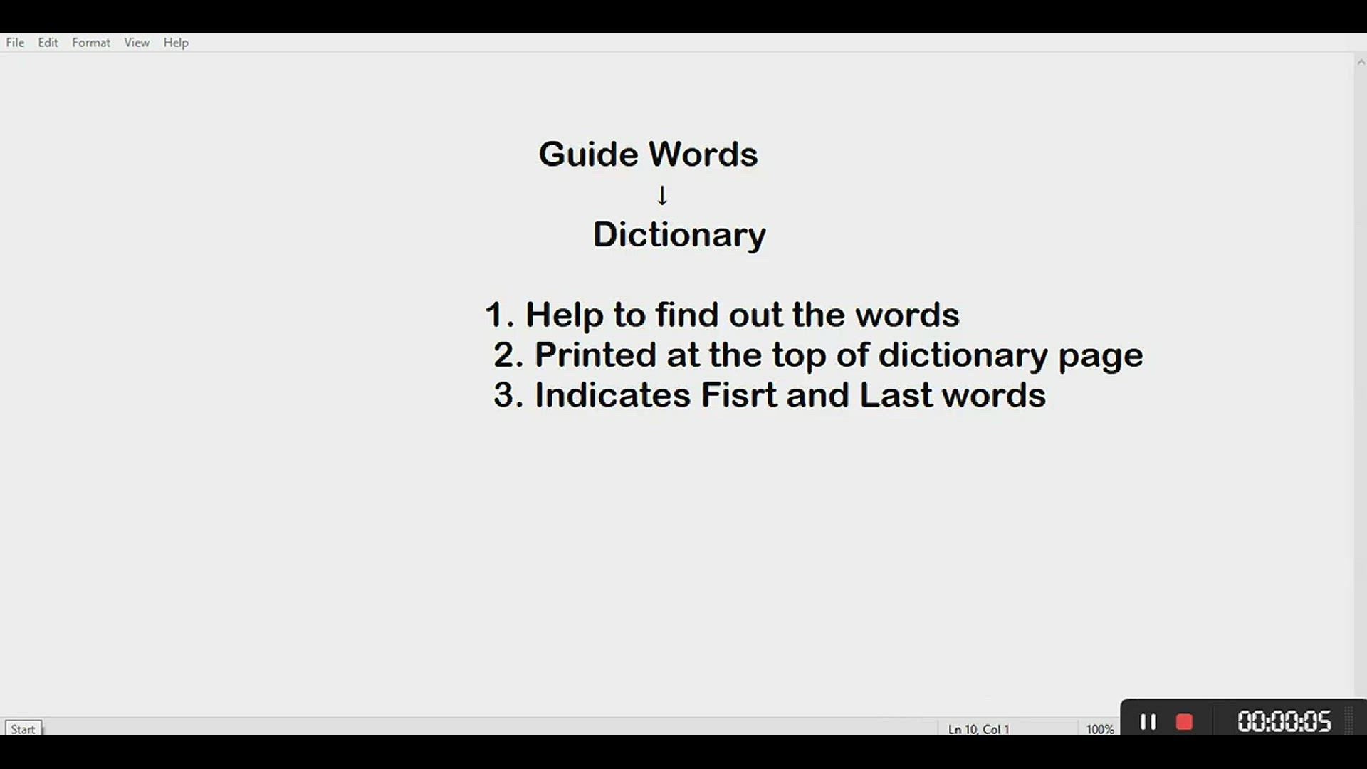 Video thumbnail for What are Guide Words in dictionary? |Definition Examples in Urdu/Hindi|
