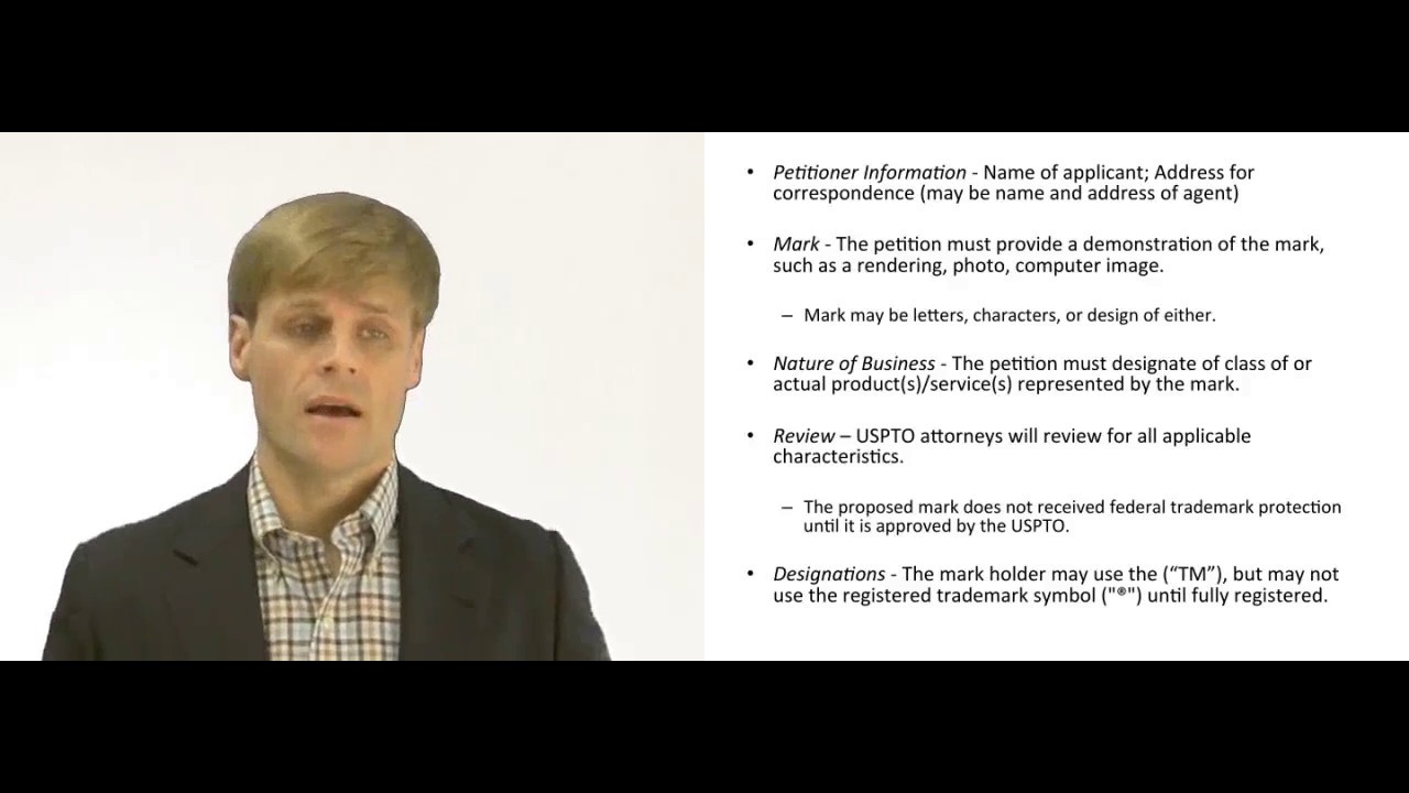 'Video thumbnail for Process for Filing a Federal Trademark'