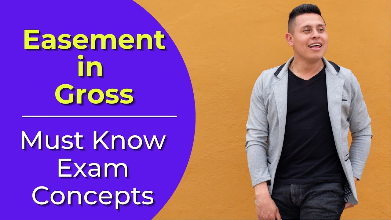 Video thumbnail for Easement in Gross: What is it? Real estate license exam questions.