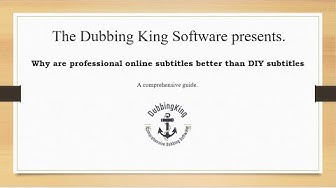'Video thumbnail for Why Are Professional Online Subtitles Better Than DIY Subtitles (Case Study)'