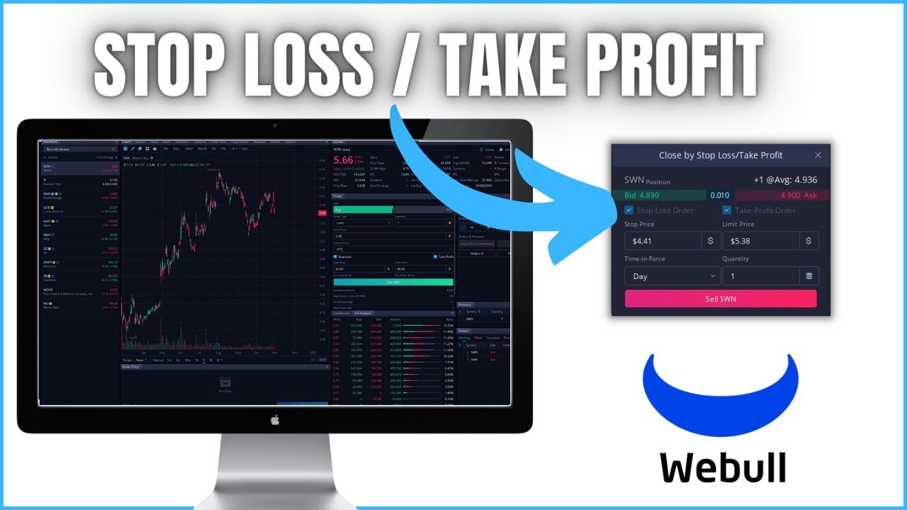 'Video thumbnail for How to Set Stop Loss and Take Profit in Webull | OCO Bracket Order'