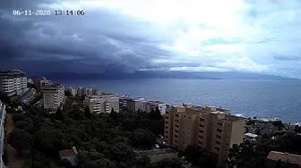 Video thumbnail for Orage à Ajaccio du 11/06/2020