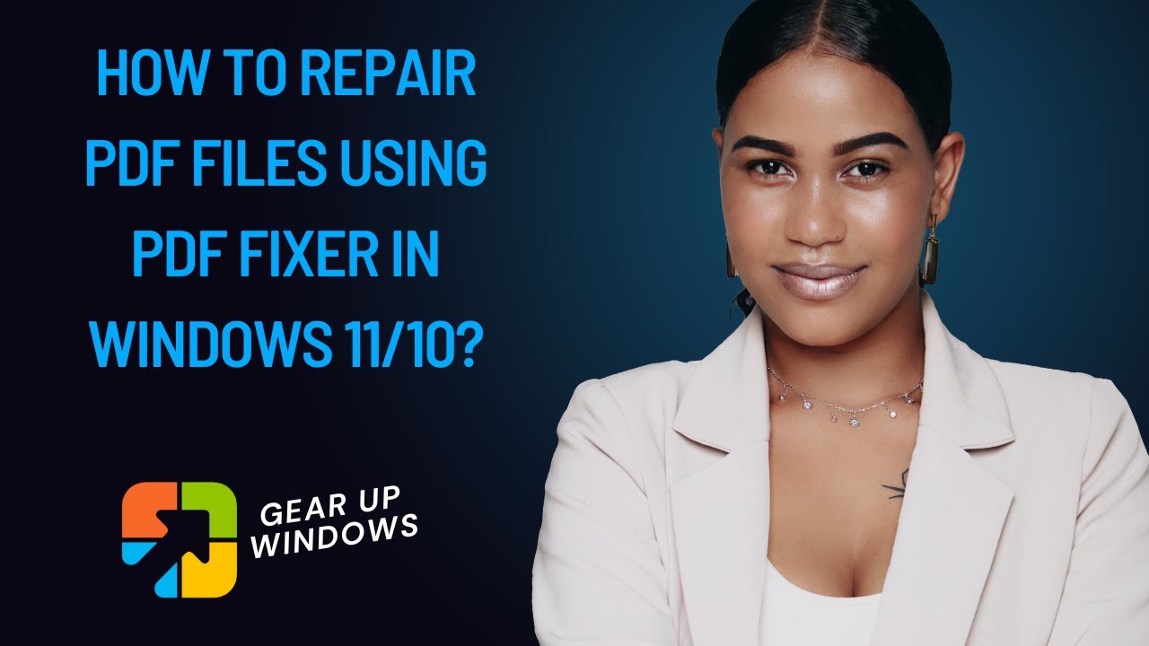 'Video thumbnail for How to Repair PDF Files using PDF Fixer in Windows 11/10?'