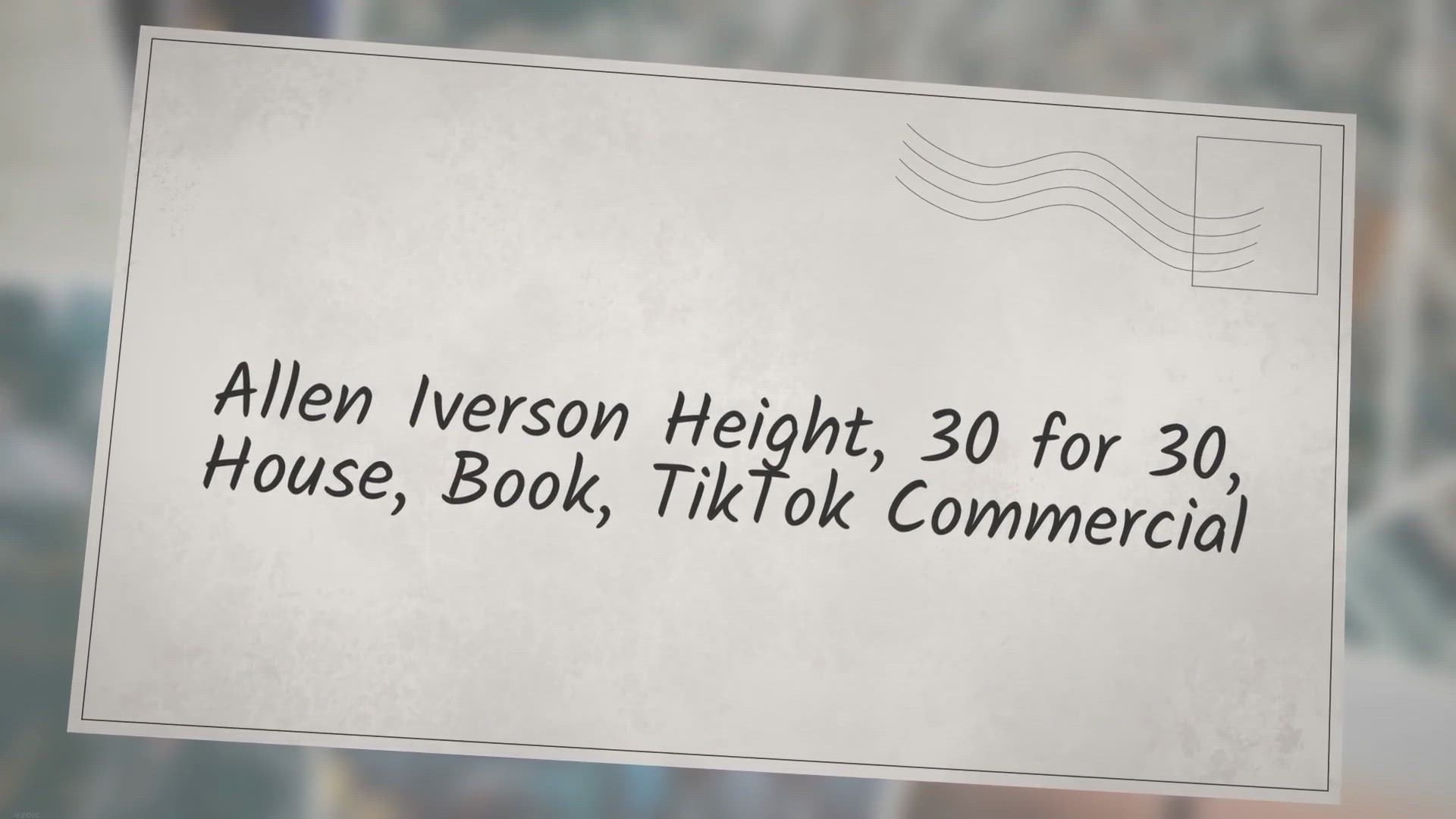 Video thumbnail for Allen Iverson Height, 30 for 30, House, Book, TikTok Commercial