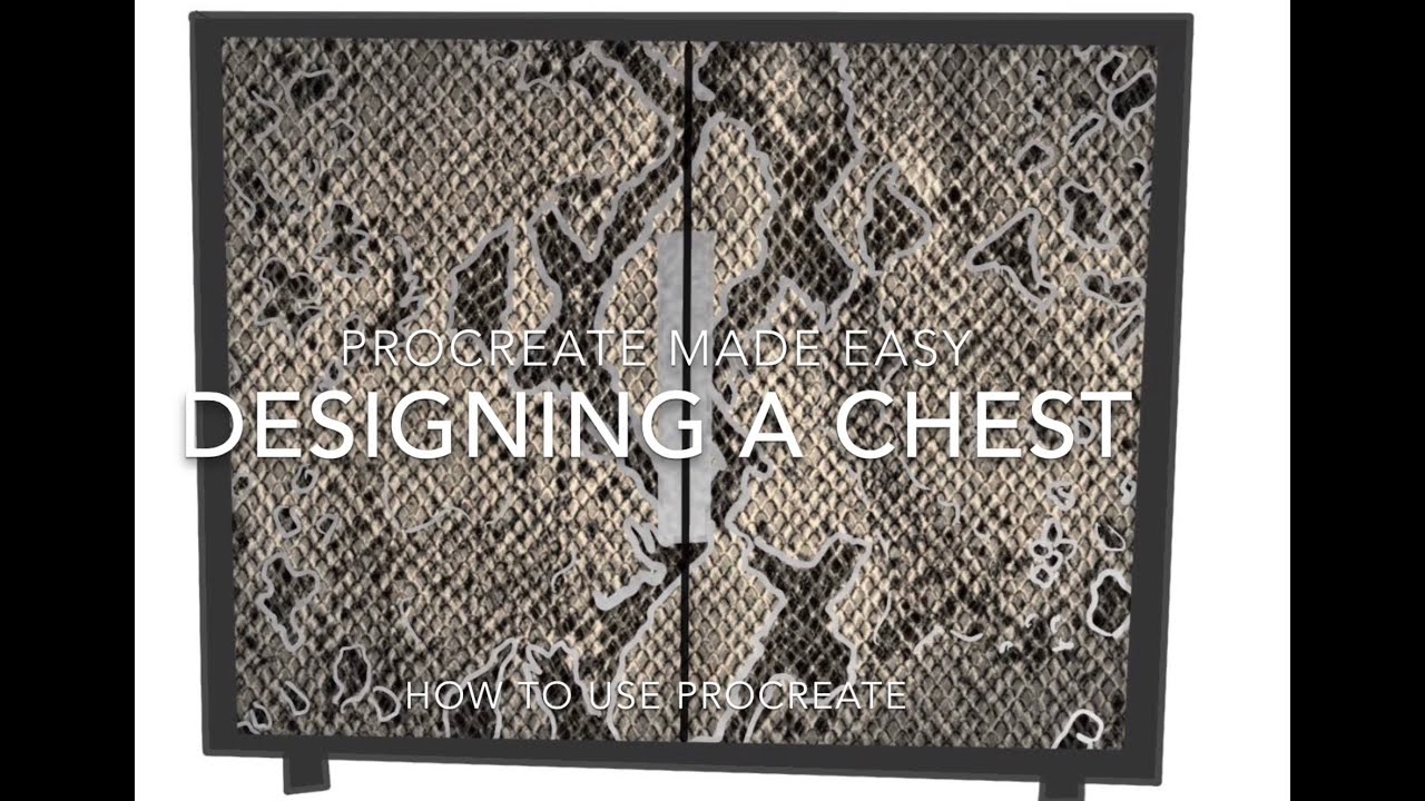 'Video thumbnail for How to Design A Furniture Cabinet or Chest - Procreate Made Easy'