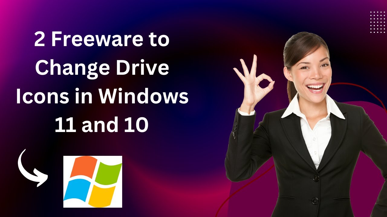 'Video thumbnail for 2 Freeware to Change Drive Icons in Windows 11 and 10'