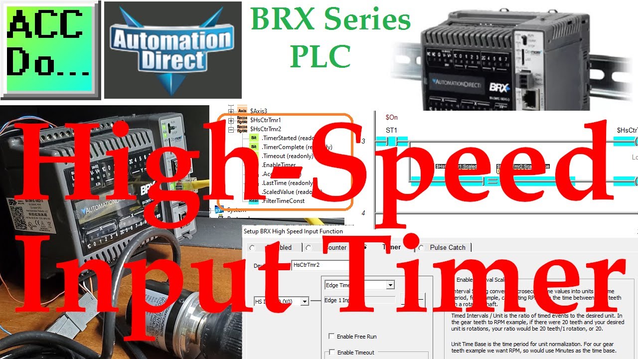 'Video thumbnail for BRX Do More PLC High Speed Input Timer'