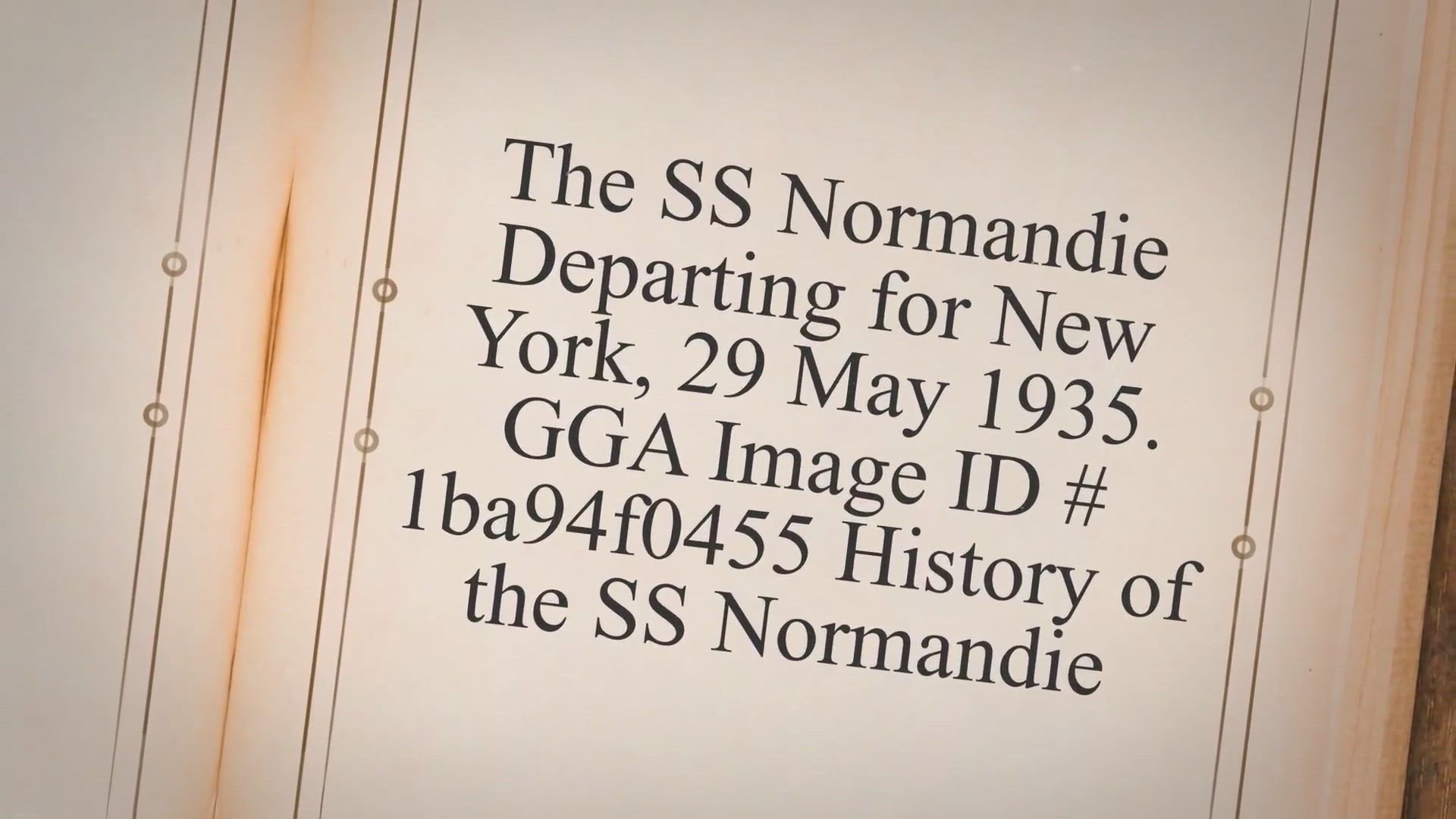 Video thumbnail for SS Normandie History, Background, & - History, Accommodations, & Ephemera Collection