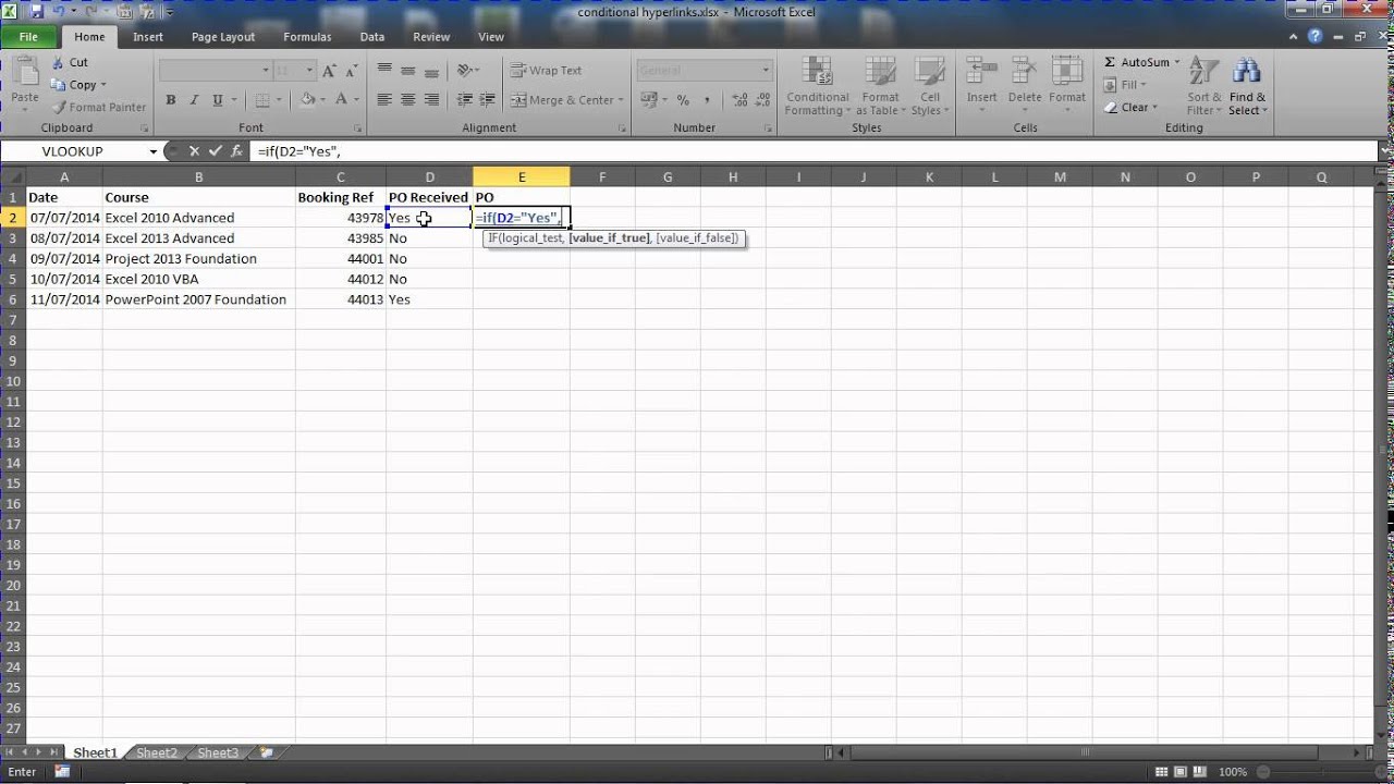 Video thumbnail for Create Conditional Hyperlinks in Excel