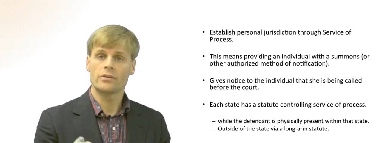 'Video thumbnail for Personal Jurisdiction in State Court'