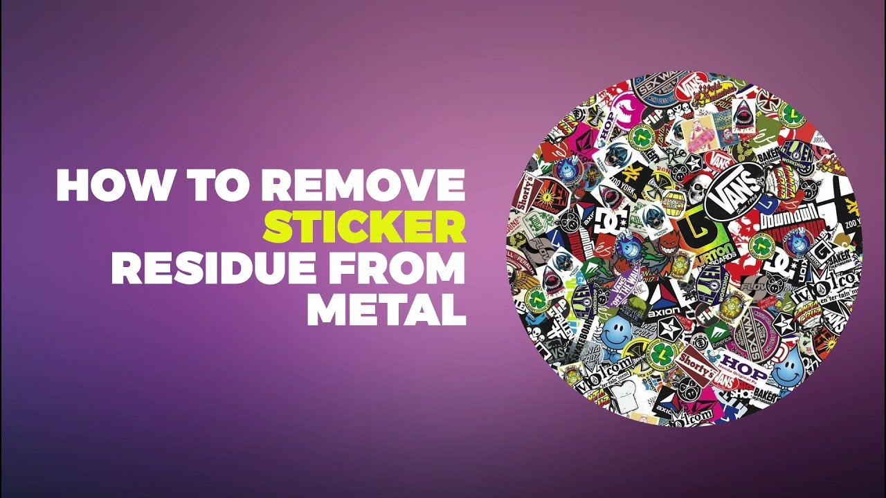 Video thumbnail for How to Remove Sticker Residue from metal