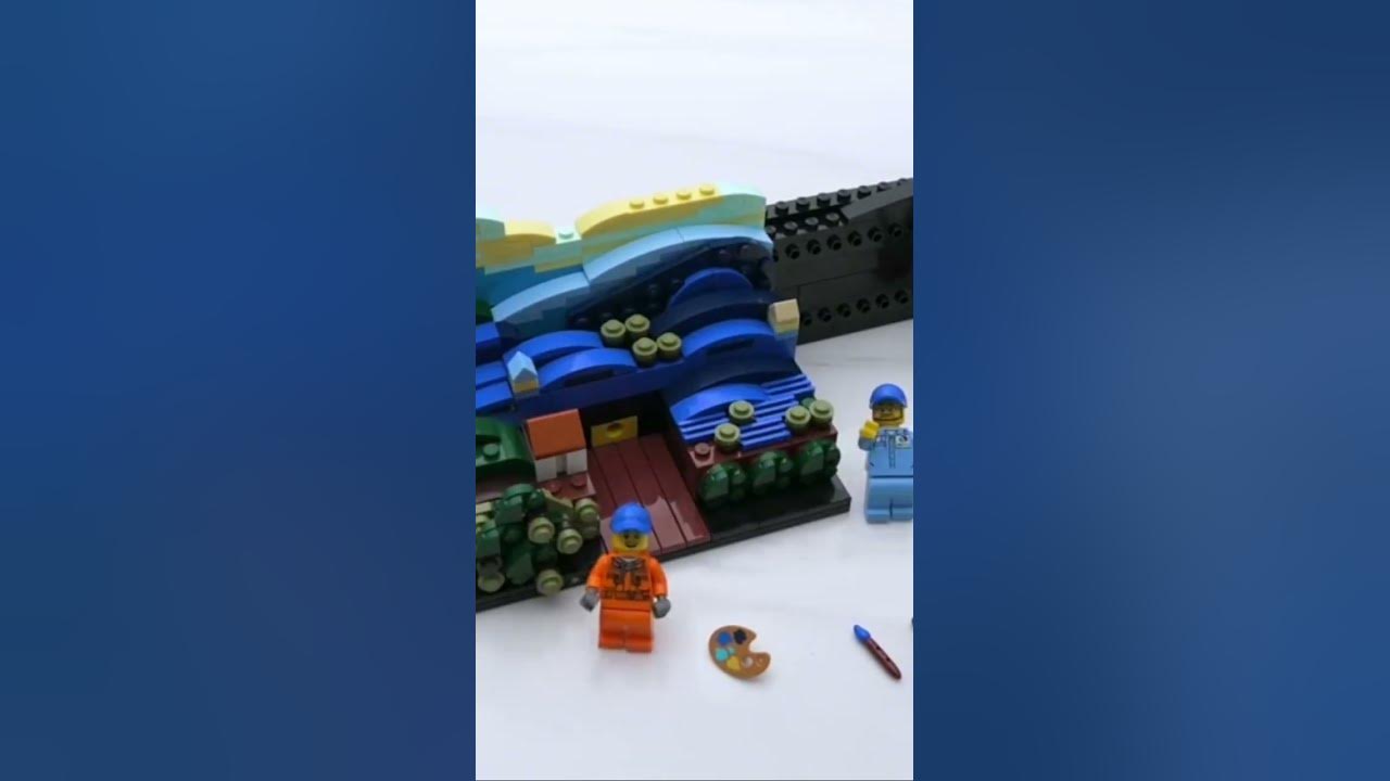 Video thumbnail for LEGO Starry Night stop motion build. LEGO animation by @toy_creativelife #lego #art #amazingvideo
