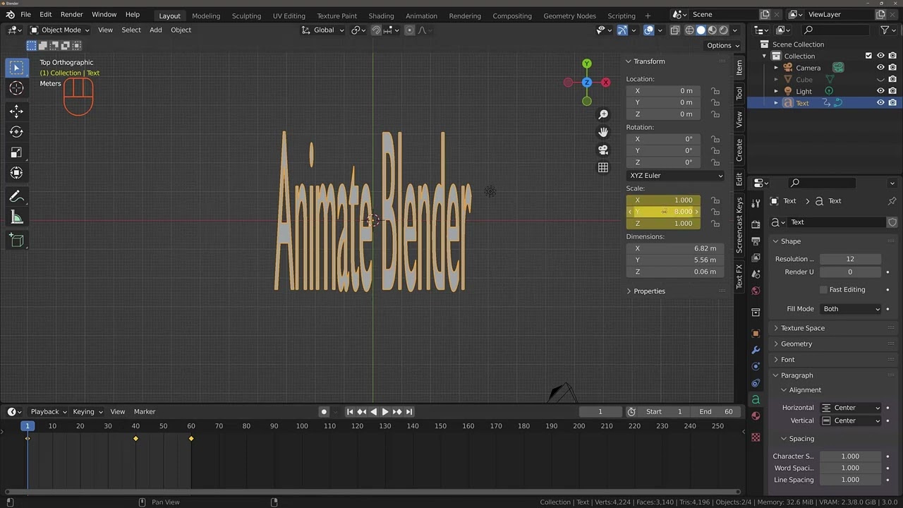 Video thumbnail for The Different Ways That You Can Animate Text Objects To Create A Title Sequence In Blender 3