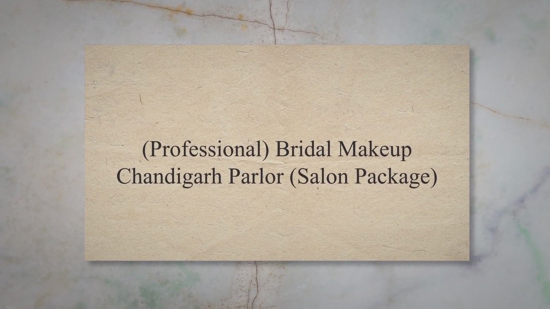 Video thumbnail for (Professional) Bridal Makeup Chandigarh Parlor (Salon Package)