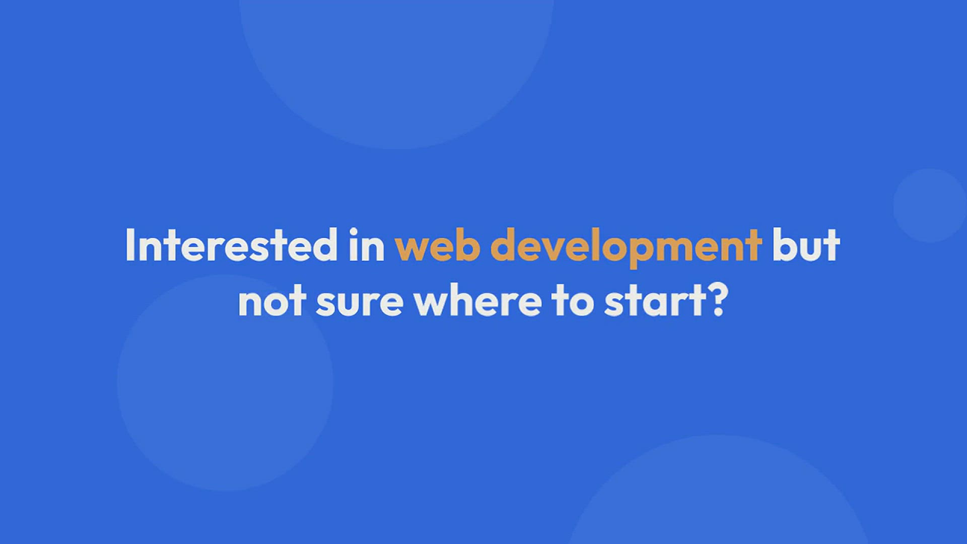 'Video thumbnail for What Does a Web Developer Do Exactly?'