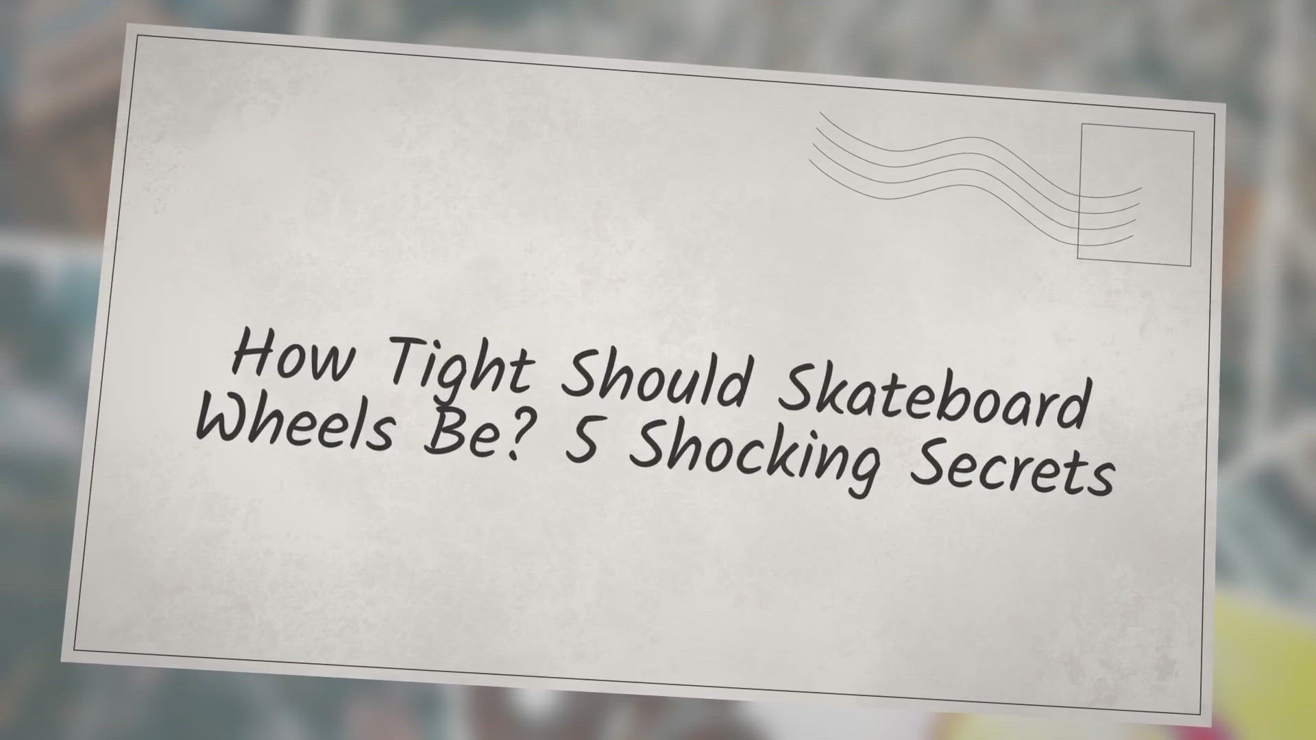 Video thumbnail for How Tight Should Skateboard Wheels Be? 5 Shocking Secrets