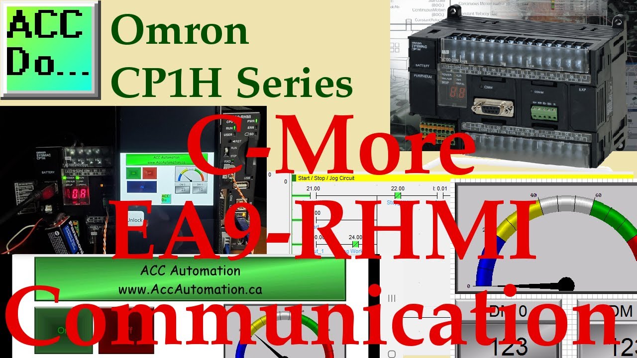 'Video thumbnail for Omron CP1H PLC to C-More HMI EA9 RHMI Communication'
