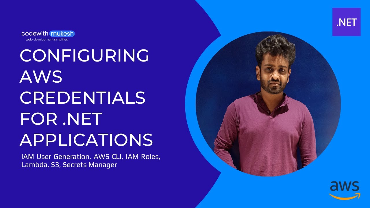 Video thumbnail for Configuring AWS Credentials for  .NET Applications | .NET on AWS