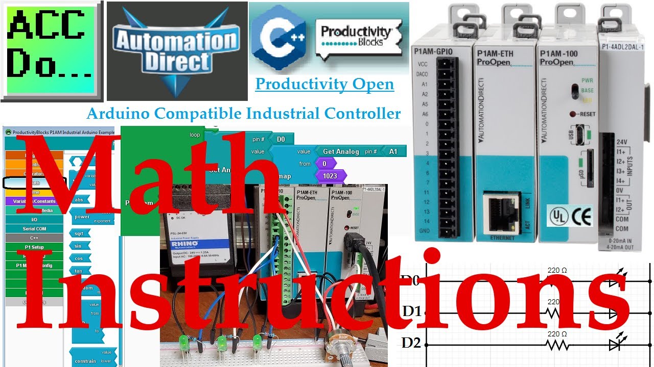 'Video thumbnail for Productivity Open P1AM Industrial Arduino Math Instructions'