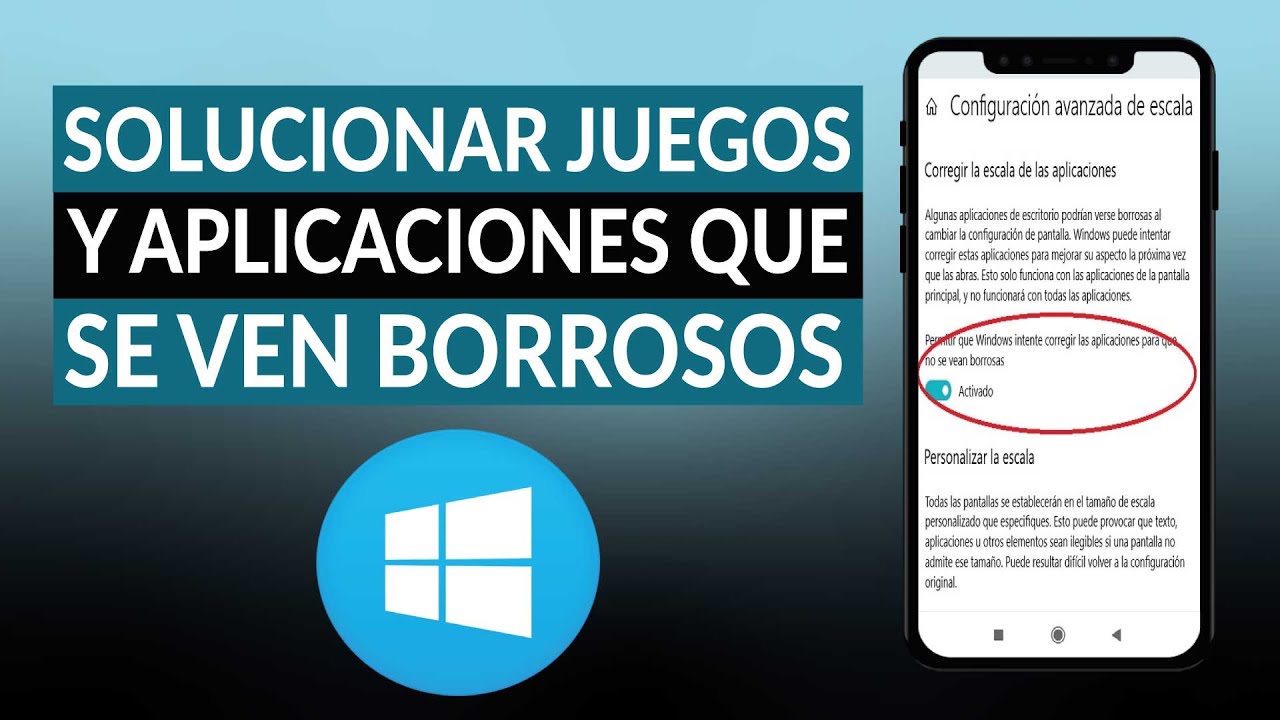 Video thumbnail for Cómo solucionar los juegos y aplicaciones que se ven borrosos en WINDOWS 10